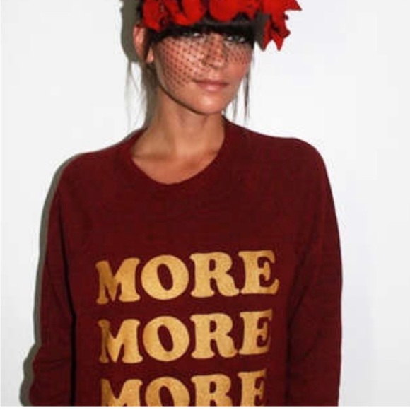 Married to the Mob Tops - Married to the Mob Crew Fleece Sweatshirt Sz L